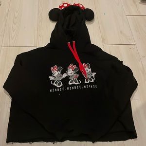Disney Minnie Mouse crop black sweater